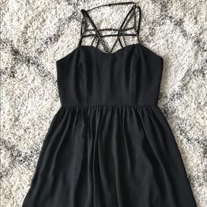Strappy little black dress